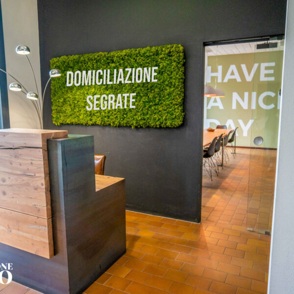 Foto della zona reception di Milano Segrate