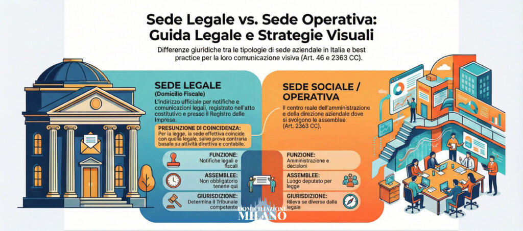 Infografica sede legale VS sede sociale
