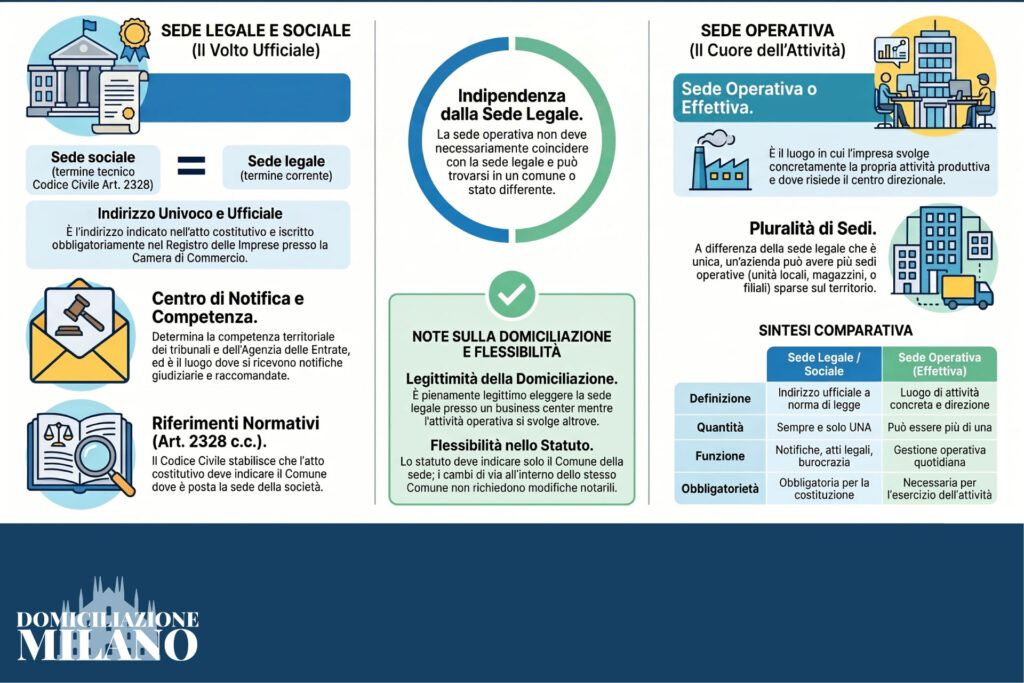 Infografica domiciliazione legale e sociale