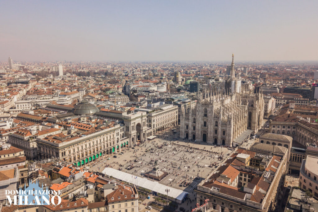 Foto aerea: come attivare un'azienda estera a Milano: la guida
